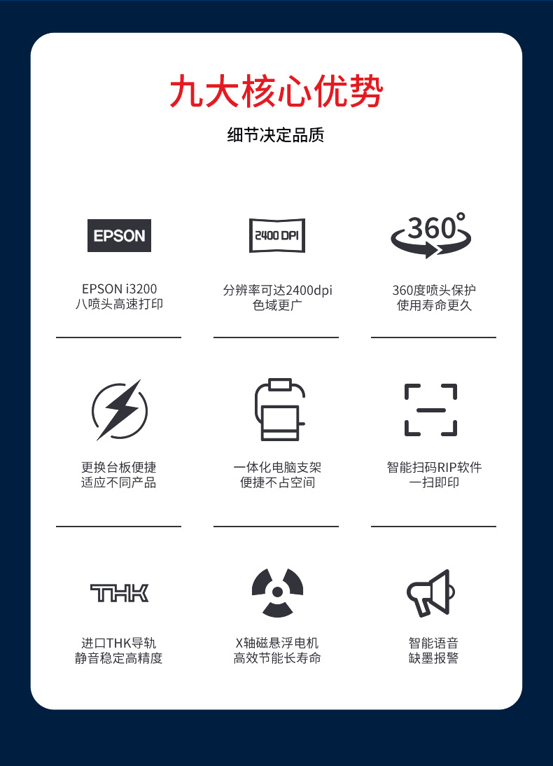 多工位白墨直噴機